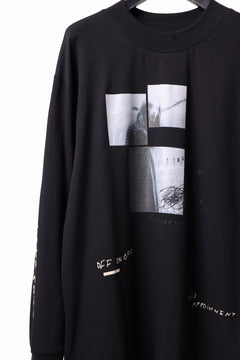 画像をギャラリービューアに読み込む, A.F ARTEFACT THICK-COLLAR BASIC L/S T-SHIRT / TYPE B PRINT (BLACK)