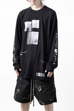 画像をギャラリービューアに読み込む, A.F ARTEFACT THICK-COLLAR BASIC L/S T-SHIRT / TYPE B PRINT (BLACK)