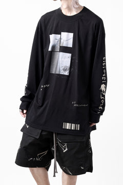 画像をギャラリービューアに読み込む, A.F ARTEFACT THICK-COLLAR BASIC L/S T-SHIRT / TYPE B PRINT (BLACK)