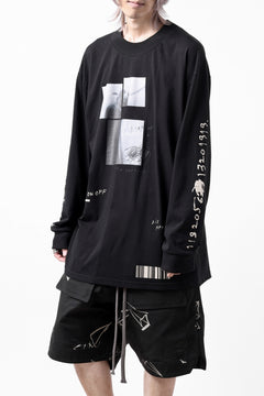 画像をギャラリービューアに読み込む, A.F ARTEFACT THICK-COLLAR BASIC L/S T-SHIRT / TYPE B PRINT (BLACK)