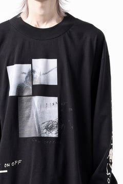 画像をギャラリービューアに読み込む, A.F ARTEFACT THICK-COLLAR BASIC L/S T-SHIRT / TYPE B PRINT (BLACK)