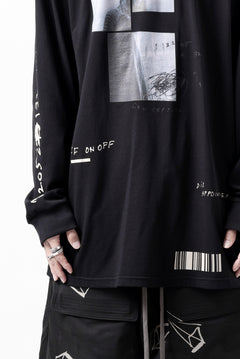 画像をギャラリービューアに読み込む, A.F ARTEFACT THICK-COLLAR BASIC L/S T-SHIRT / TYPE B PRINT (BLACK)