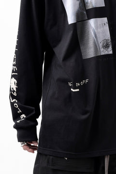 画像をギャラリービューアに読み込む, A.F ARTEFACT THICK-COLLAR BASIC L/S T-SHIRT / TYPE B PRINT (BLACK)