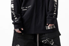 画像をギャラリービューアに読み込む, A.F ARTEFACT THICK-COLLAR BASIC L/S T-SHIRT / TYPE B PRINT (BLACK)