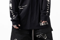 画像をギャラリービューアに読み込む, A.F ARTEFACT THICK-COLLAR BASIC L/S T-SHIRT / TYPE B PRINT (BLACK)