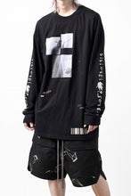 画像をギャラリービューアに読み込む, A.F ARTEFACT THICK-COLLAR BASIC L/S T-SHIRT / TYPE B PRINT (BLACK)