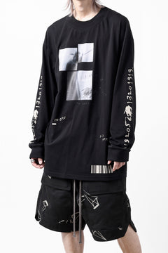画像をギャラリービューアに読み込む, A.F ARTEFACT THICK-COLLAR BASIC L/S T-SHIRT / TYPE B PRINT (BLACK)