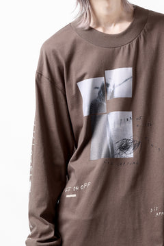 画像をギャラリービューアに読み込む, A.F ARTEFACT THICK-COLLAR BASIC L/S T-SHIRT / TYPE B PRINT (BROWN)