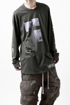 画像をギャラリービューアに読み込む, A.F ARTEFACT THICK-COLLAR BASIC L/S T-SHIRT / TYPE B PRINT (KHAKI)