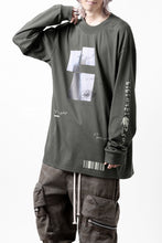 画像をギャラリービューアに読み込む, A.F ARTEFACT THICK-COLLAR BASIC L/S T-SHIRT / TYPE B PRINT (KHAKI)