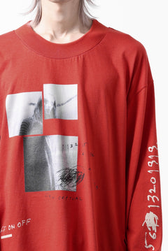 画像をギャラリービューアに読み込む, A.F ARTEFACT THICK-COLLAR BASIC L/S T-SHIRT / TYPE B PRINT (ORANGE)