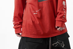 画像をギャラリービューアに読み込む, A.F ARTEFACT THICK-COLLAR BASIC L/S T-SHIRT / TYPE B PRINT (ORANGE)