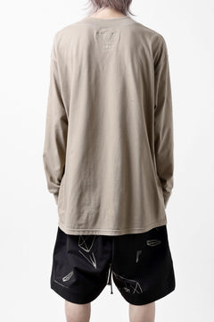 画像をギャラリービューアに読み込む, A.F ARTEFACT THICK-COLLAR BASIC L/S T-SHIRT / TYPE A PRINT (BEIGE)