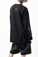 画像をギャラリービューアに読み込む, A.F ARTEFACT THICK-COLLAR BASIC L/S T-SHIRT / TYPE A PRINT (BLACK)