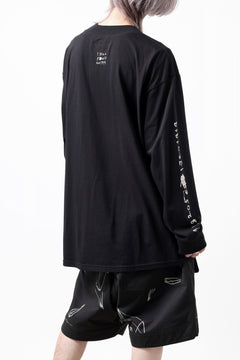 画像をギャラリービューアに読み込む, A.F ARTEFACT THICK-COLLAR BASIC L/S T-SHIRT / TYPE A PRINT (BLACK)