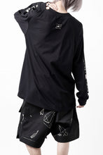 画像をギャラリービューアに読み込む, A.F ARTEFACT THICK-COLLAR BASIC L/S T-SHIRT / TYPE B PRINT (BLACK)