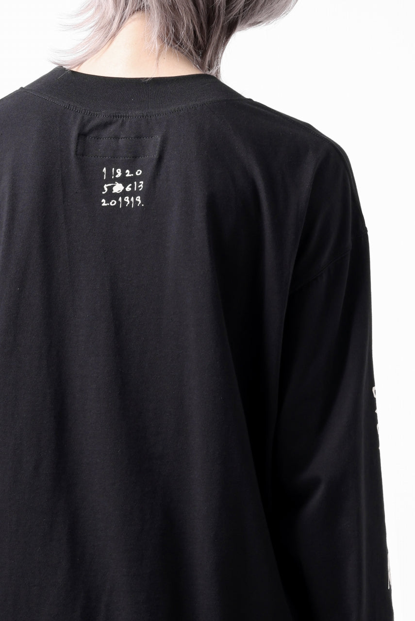 画像をギャラリービューアに読み込む, A.F ARTEFACT THICK-COLLAR BASIC L/S T-SHIRT / TYPE B PRINT (BLACK)
