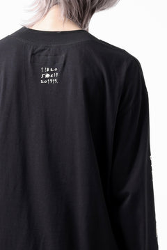 画像をギャラリービューアに読み込む, A.F ARTEFACT THICK-COLLAR BASIC L/S T-SHIRT / TYPE A PRINT (BLACK)
