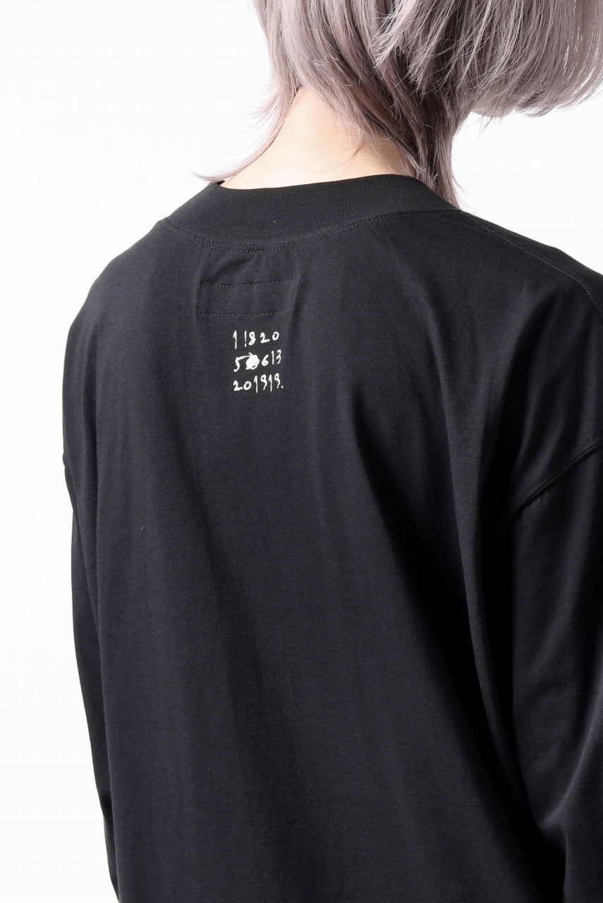 画像をギャラリービューアに読み込む, A.F ARTEFACT THICK-COLLAR BASIC L/S T-SHIRT / TYPE B PRINT (BLACK)