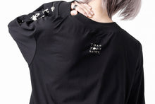 画像をギャラリービューアに読み込む, A.F ARTEFACT THICK-COLLAR BASIC L/S T-SHIRT / TYPE A PRINT (BLACK)