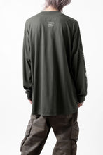 画像をギャラリービューアに読み込む, A.F ARTEFACT THICK-COLLAR BASIC L/S T-SHIRT / TYPE A PRINT (KHAKI)
