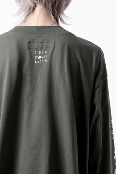 画像をギャラリービューアに読み込む, A.F ARTEFACT THICK-COLLAR BASIC L/S T-SHIRT / TYPE B PRINT (KHAKI)