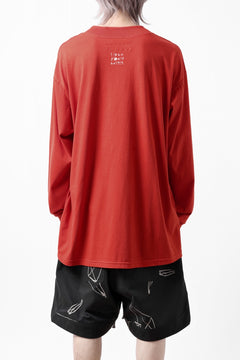 画像をギャラリービューアに読み込む, A.F ARTEFACT THICK-COLLAR BASIC L/S T-SHIRT / TYPE B PRINT (ORANGE)