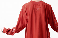 画像をギャラリービューアに読み込む, A.F ARTEFACT THICK-COLLAR BASIC L/S T-SHIRT / TYPE B PRINT (ORANGE)