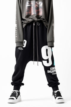 画像をギャラリービューアに読み込む, A.F ARTEFACT 919 SARROUEL EASY PANTS / MEDIUM SWEAT (BLACK x MINT)