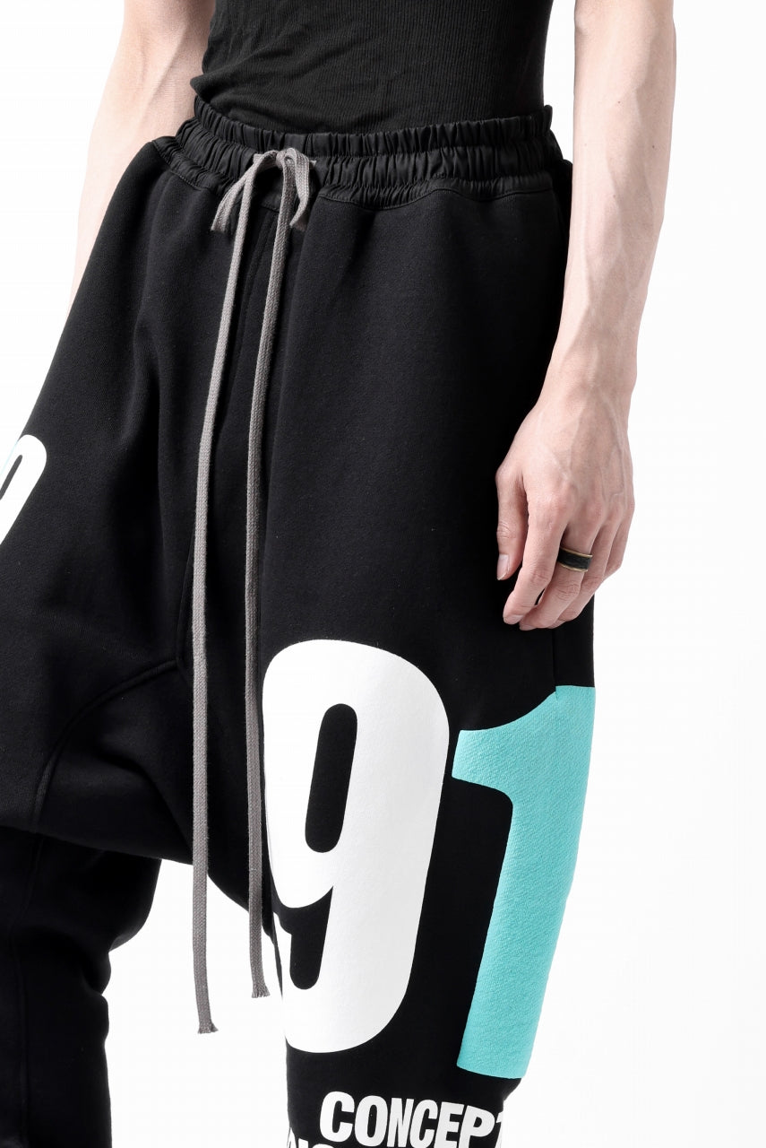 画像をギャラリービューアに読み込む, A.F ARTEFACT 919 SARROUEL EASY PANTS / MEDIUM SWEAT (BLACK x MINT)