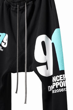 画像をギャラリービューアに読み込む, A.F ARTEFACT 919 SARROUEL EASY PANTS / MEDIUM SWEAT (BLACK x MINT)