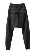 画像をギャラリービューアに読み込む, A.F ARTEFACT FRONT ZIP SARROUEL EASY PANTS / STRETCH NYLON (BLACK)