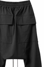 画像をギャラリービューアに読み込む, A.F ARTEFACT FRONT ZIP SARROUEL EASY PANTS / STRETCH NYLON (BLACK)