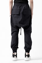 画像をギャラリービューアに読み込む, A.F ARTEFACT FRONT ZIP SARROUEL EASY PANTS / STRETCH NYLON (BLACK)