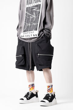 画像をギャラリービューアに読み込む, A.F ARTEFACT RUGGED CARGO SHORTS / STRETCH NYLON (BLACK)