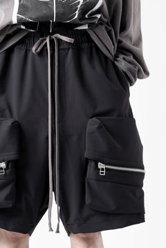画像をギャラリービューアに読み込む, A.F ARTEFACT RUGGED CARGO SHORTS / STRETCH NYLON (BLACK)