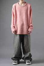 画像をギャラリービューアに読み込む, A.F ARTEFACT OVER SIZED KNIT TOPS / MIX WOOL (PINK)