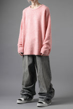 画像をギャラリービューアに読み込む, A.F ARTEFACT OVER SIZED KNIT TOPS / MIX WOOL (PINK)