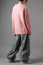 画像をギャラリービューアに読み込む, A.F ARTEFACT OVER SIZED KNIT TOPS / MIX WOOL (PINK)
