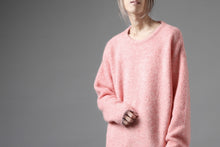 画像をギャラリービューアに読み込む, A.F ARTEFACT OVER SIZED KNIT TOPS / MIX WOOL (PINK)