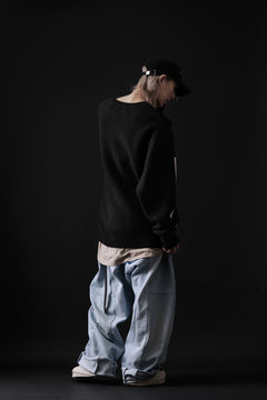 画像をギャラリービューアに読み込む, A.F ARTEFACT GEO PATTERN KNIT TOPS (BLACK x BEIGE)