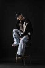 画像をギャラリービューアに読み込む, A.F ARTEFACT GEO PATTERN KNIT TOPS (BLACK x BEIGE)
