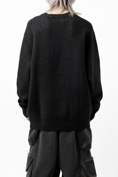 画像をギャラリービューアに読み込む, A.F ARTEFACT GEO PATTERN KNIT TOPS (BLACK x BEIGE)