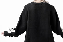 画像をギャラリービューアに読み込む, A.F ARTEFACT GEO PATTERN KNIT TOPS (BLACK x BEIGE)