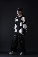 画像をギャラリービューアに読み込む, A.F ARTEFACT POLKA PATTERN KNIT TOPS (BLACK x BEIGE)