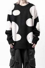画像をギャラリービューアに読み込む, A.F ARTEFACT POLKA PATTERN KNIT TOPS (BLACK x BEIGE)