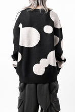 画像をギャラリービューアに読み込む, A.F ARTEFACT POLKA PATTERN KNIT TOPS (BLACK x BEIGE)