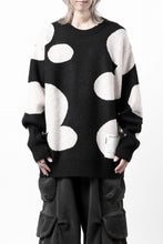 画像をギャラリービューアに読み込む, A.F ARTEFACT POLKA PATTERN KNIT TOPS (BLACK x BEIGE)