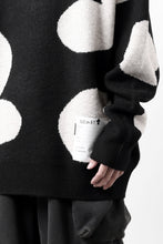 画像をギャラリービューアに読み込む, A.F ARTEFACT POLKA PATTERN KNIT TOPS (BLACK x BEIGE)