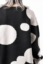画像をギャラリービューアに読み込む, A.F ARTEFACT POLKA PATTERN KNIT TOPS (BLACK x BEIGE)